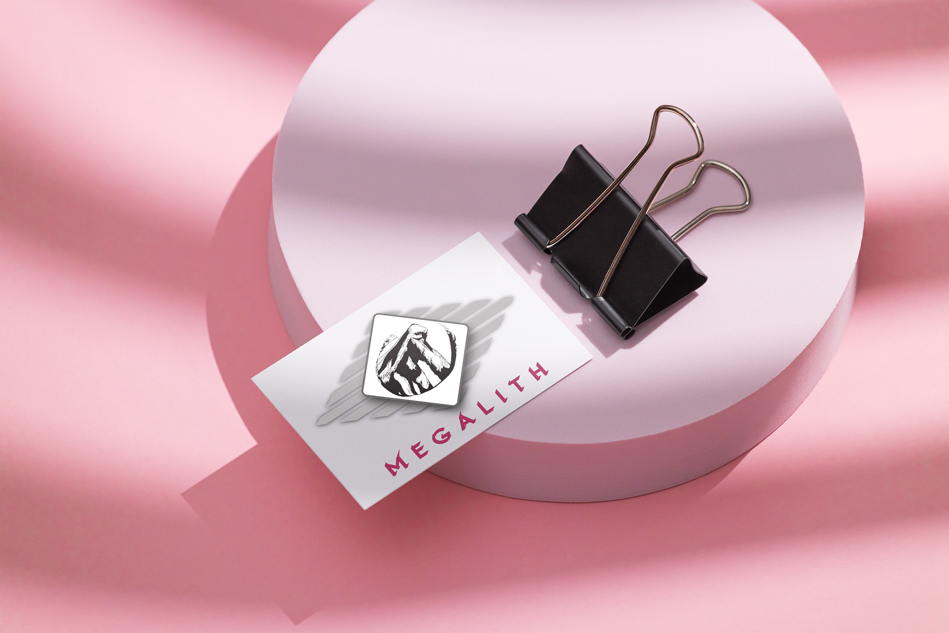 Megalith Logo - Card Mockup