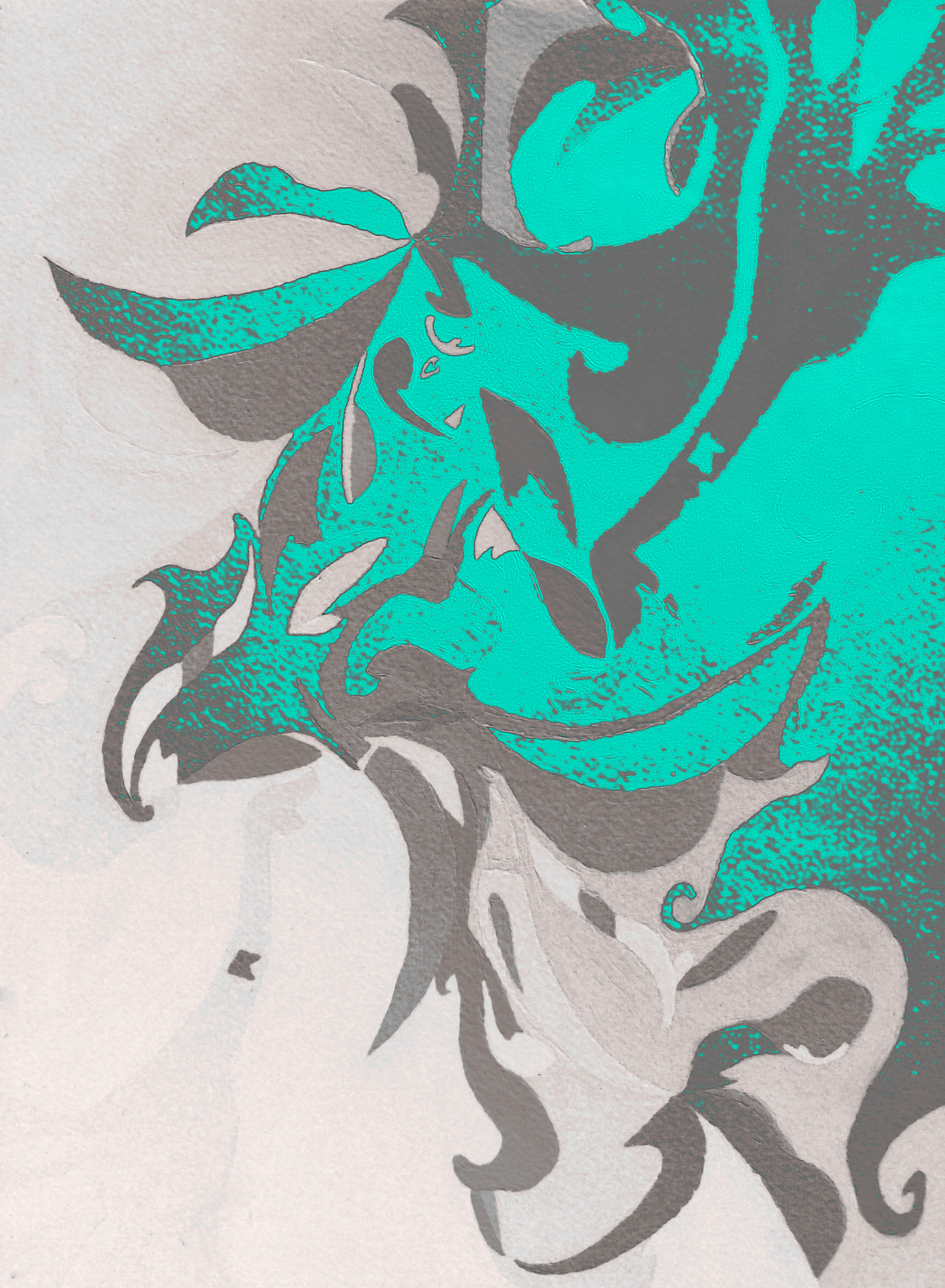 Wood Nymph - Acrylic on Matte - Photoshop Edit