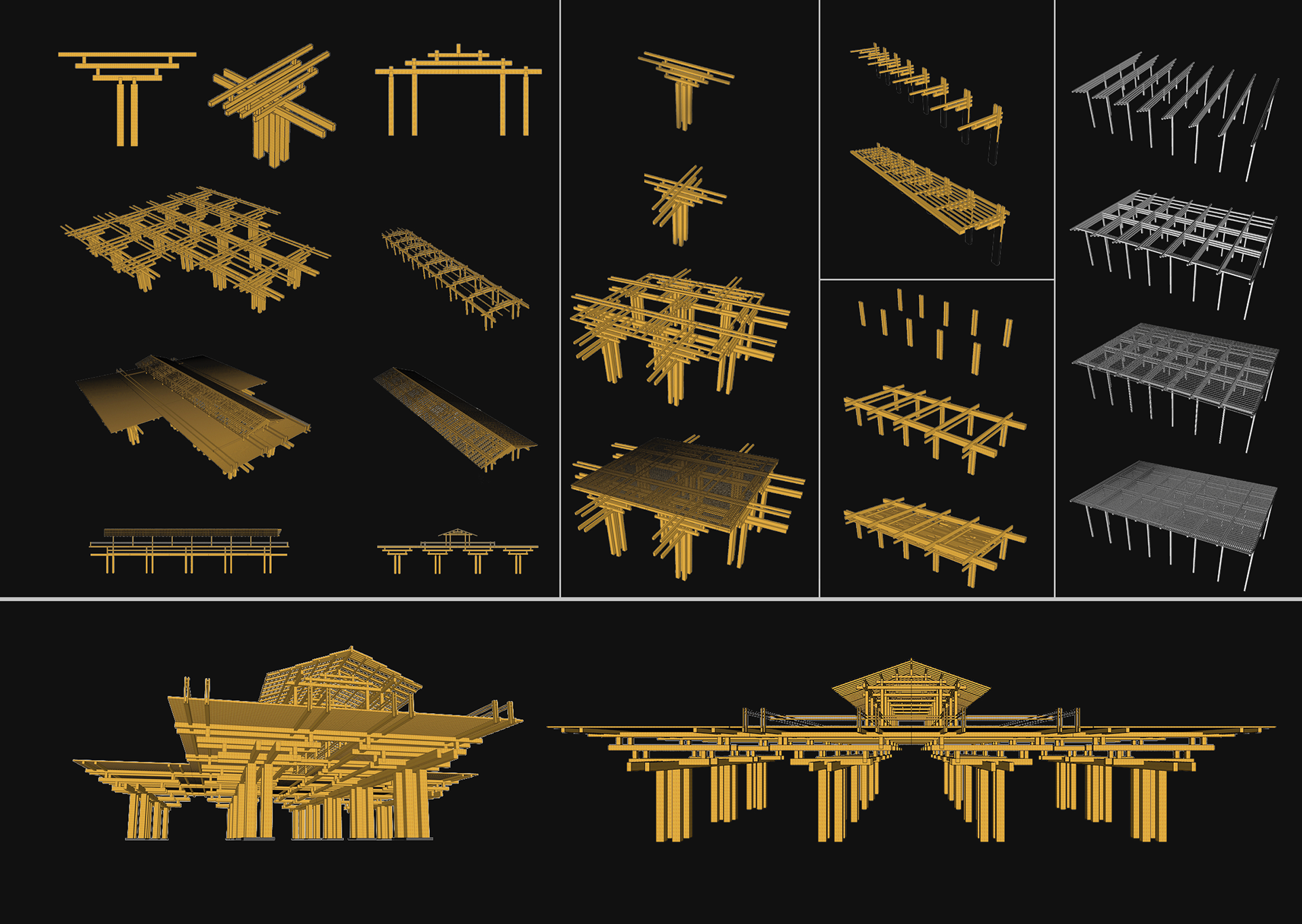STRUCTURE DIAGRAM LOBBY, RESTAURANT, CONFERENCE CENTRE, WALKWAY, GUESTROOM'S UPPER ROOF