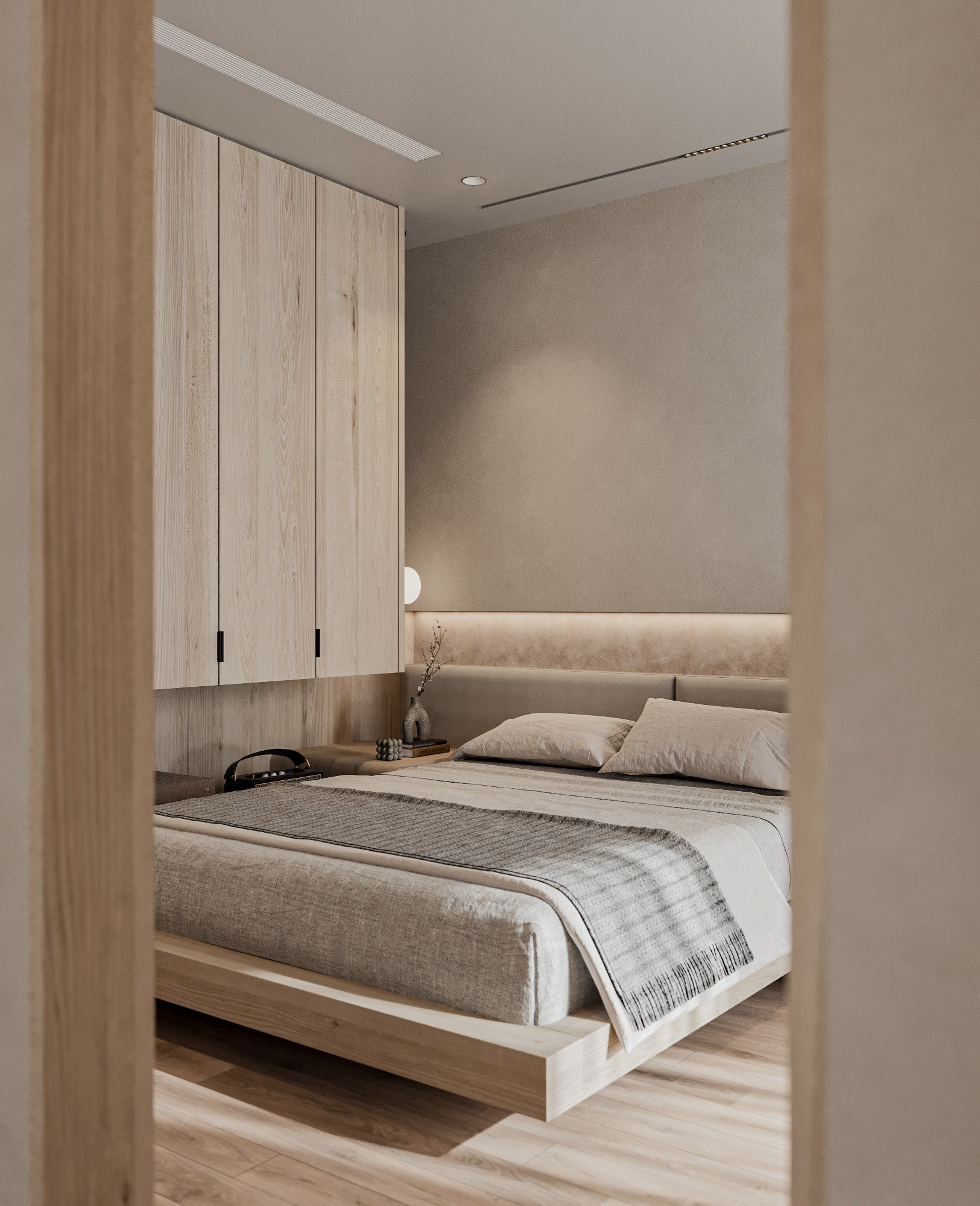 A simple platform bed
