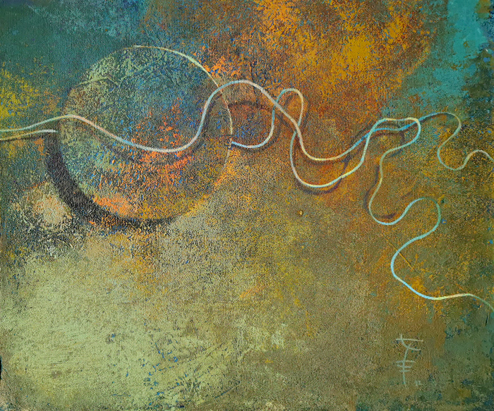 Tlen 09, 60x50 cm, akryl na płótnie, nr. 54/2022, Sprzedany
