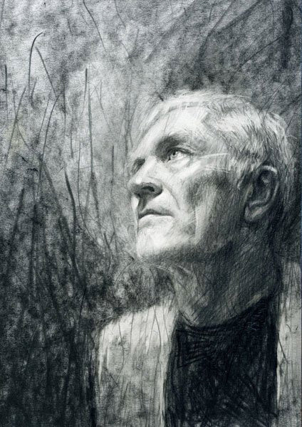 Bohdan Zadura, „Przekrój” 35/2010, ołówek + grafit, A4, 2010