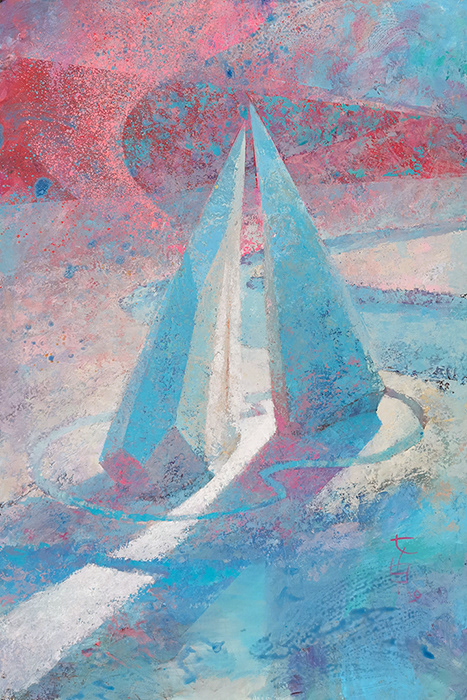 Portal, 80x120 cm, akryl na płycie, nr. 21/2020, 3600 pln