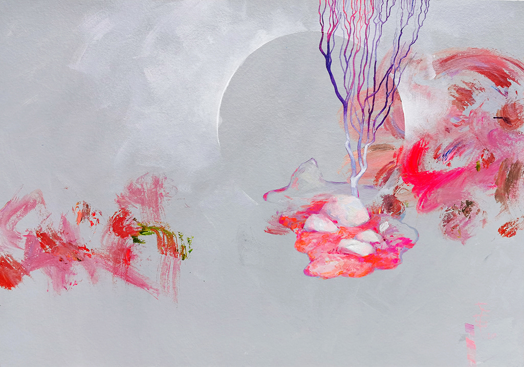 Ta cisza, 100x70 cm, akryl na płycie, nr. 24/2020, 3800PLN