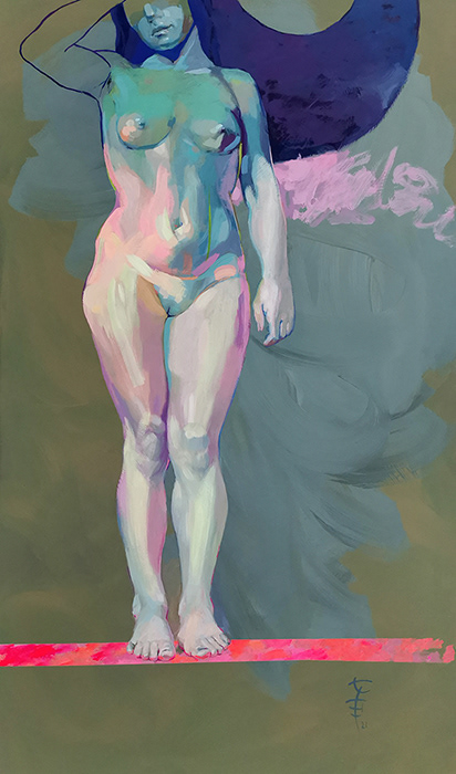 Żywość, 150x90 cm, akryl na płycie, nr. 39/2021, 5200PLN