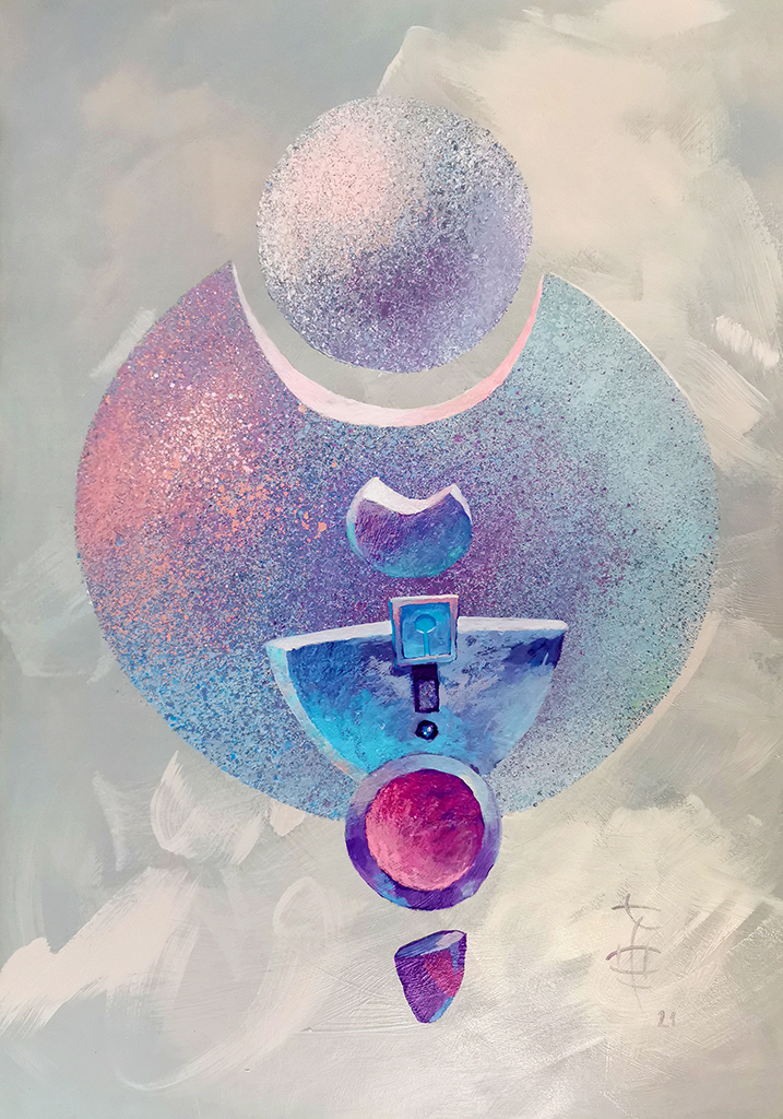 Szlachetność, 70 x 100 cm, akryl na płycie, nr. 25/2021, 3100 pln