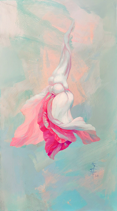 Siostra pierwsza, 50x90cm, akryl na płycie, nr. 08/2020
