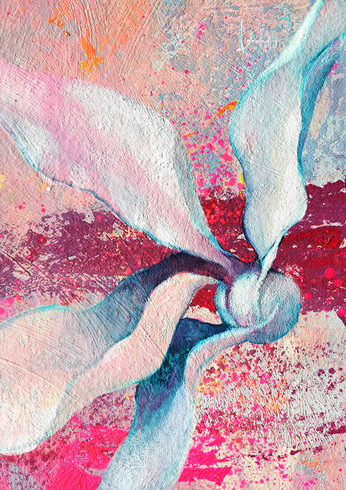 06 Czułości, 21x30 cm, akryl na płycie, nr. 109/2021 , 600 pln