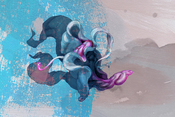 Kontakt, 90x60 cm, grafika cyfrowa, 126/2021, wydruk giclee, 800 pln