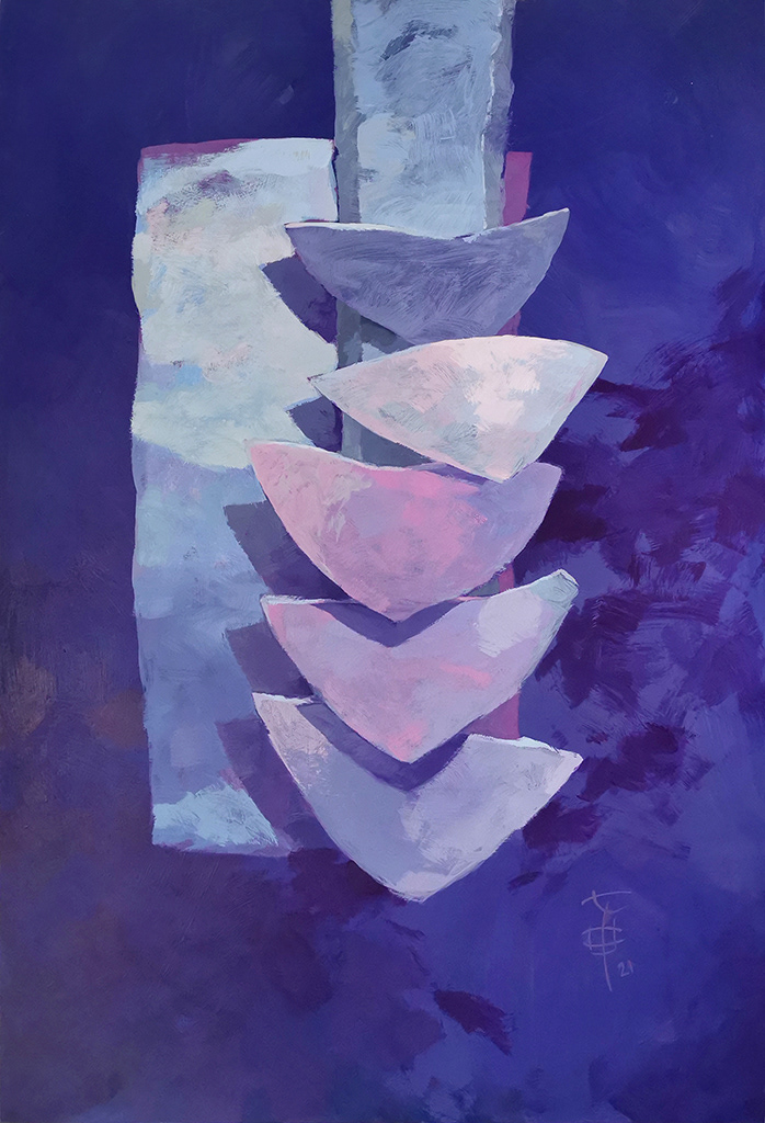 Relacje, 80 x 120 cm, akryl na płycie, nr. 22/2021, 5600 pln