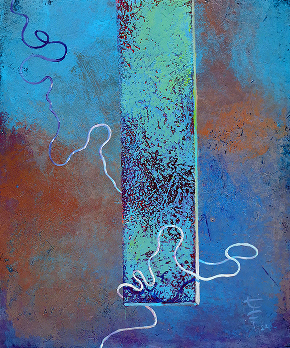 Tlen 01, 60x50 cm, akryl na płótnie, nr. 55/2022, 2500 pln