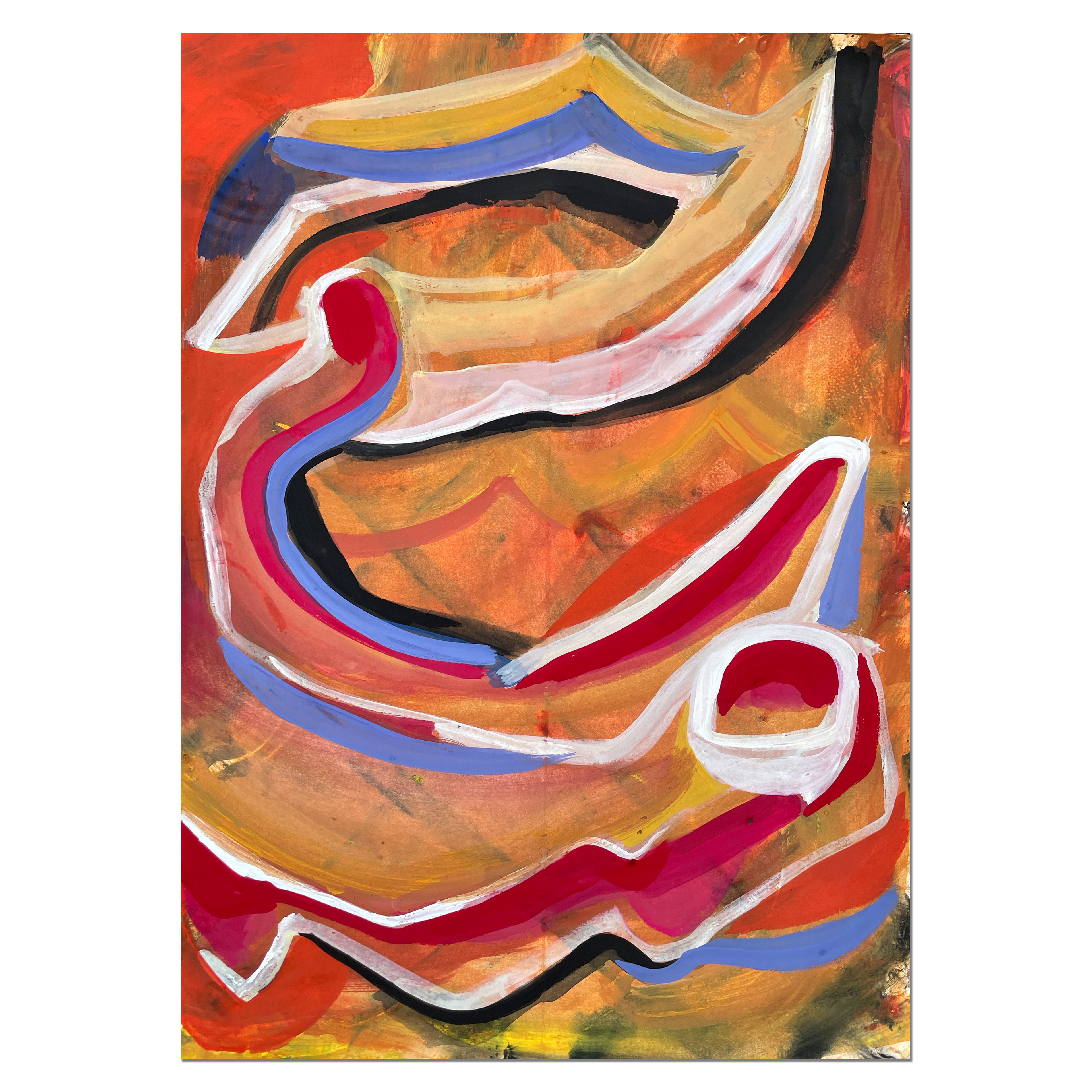 Untitled; 42 x 60 cm, 2022, guasch