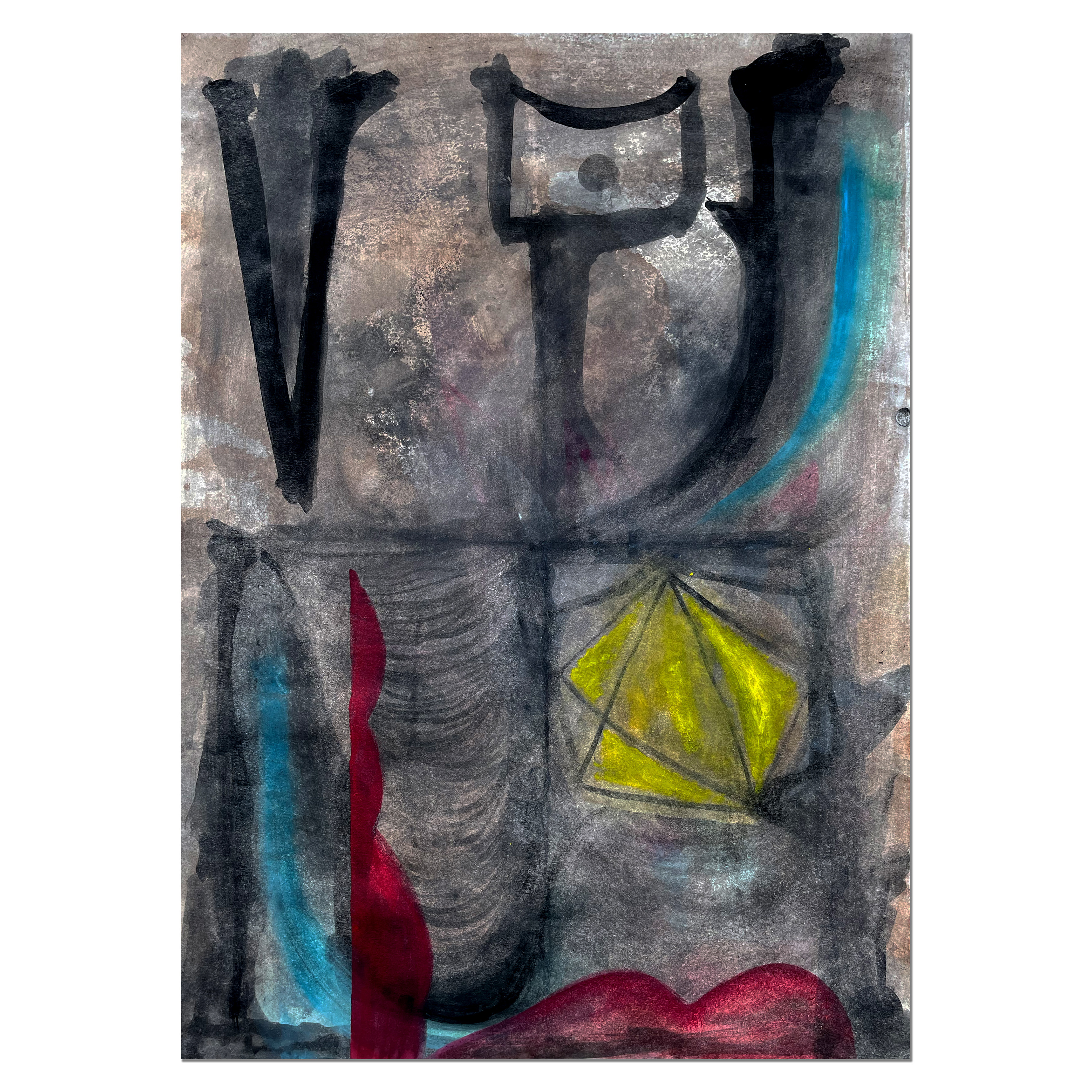 Untitled; 42 x 60 cm, 2022, guasch
