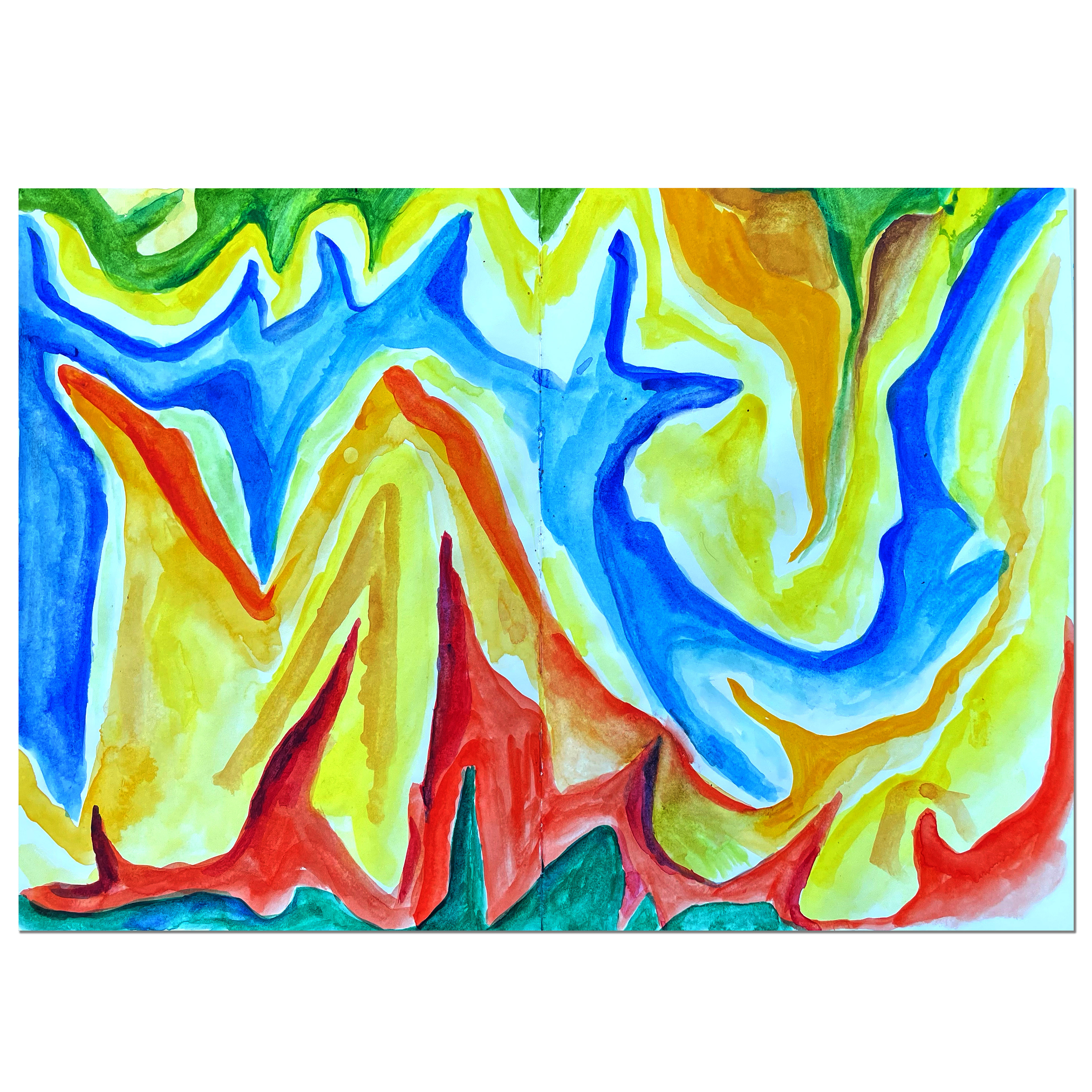 Untitled; 30 x 42 cm, 2022, aquarelle