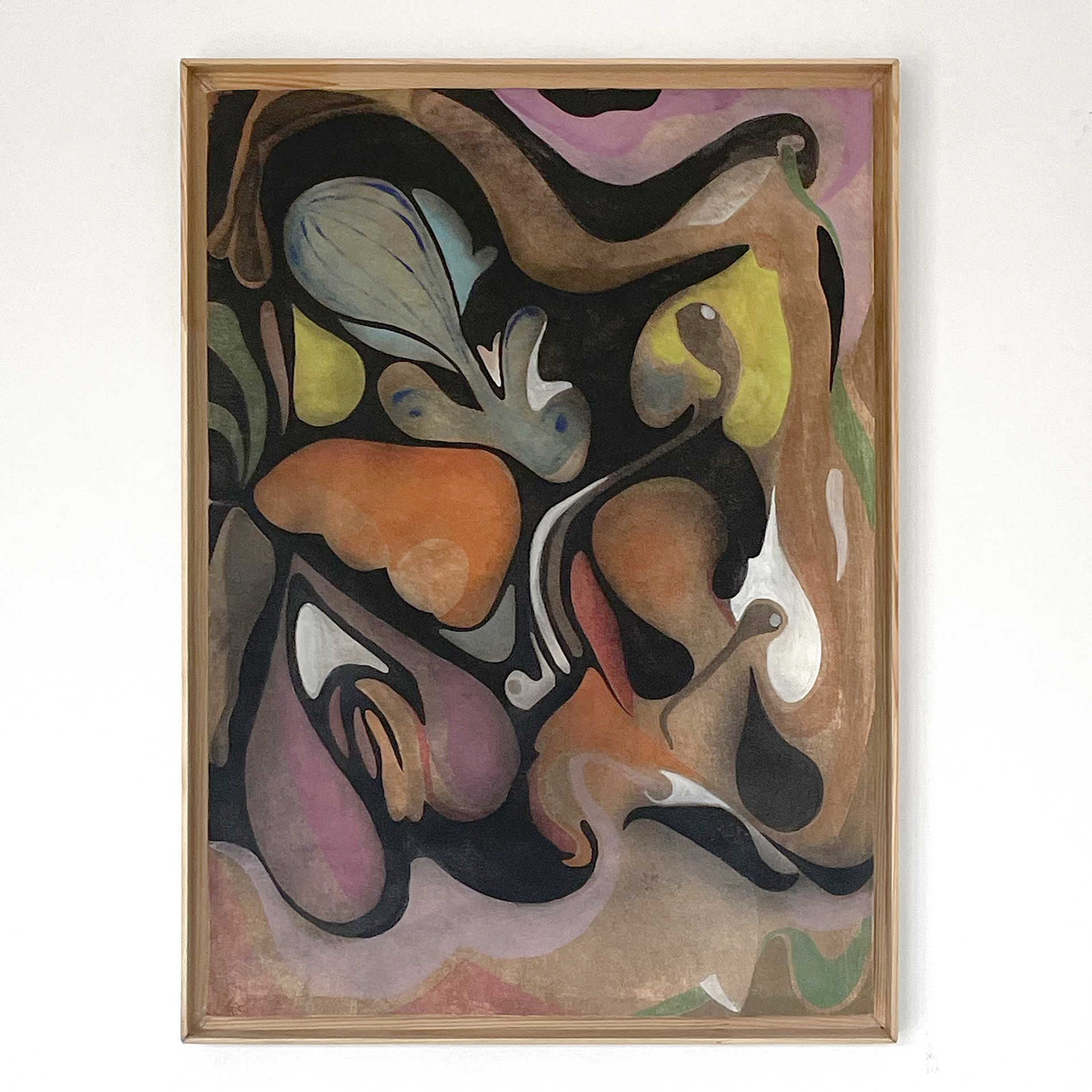 "Godzina duchów", guasch, 42x59,4 cm, 2023