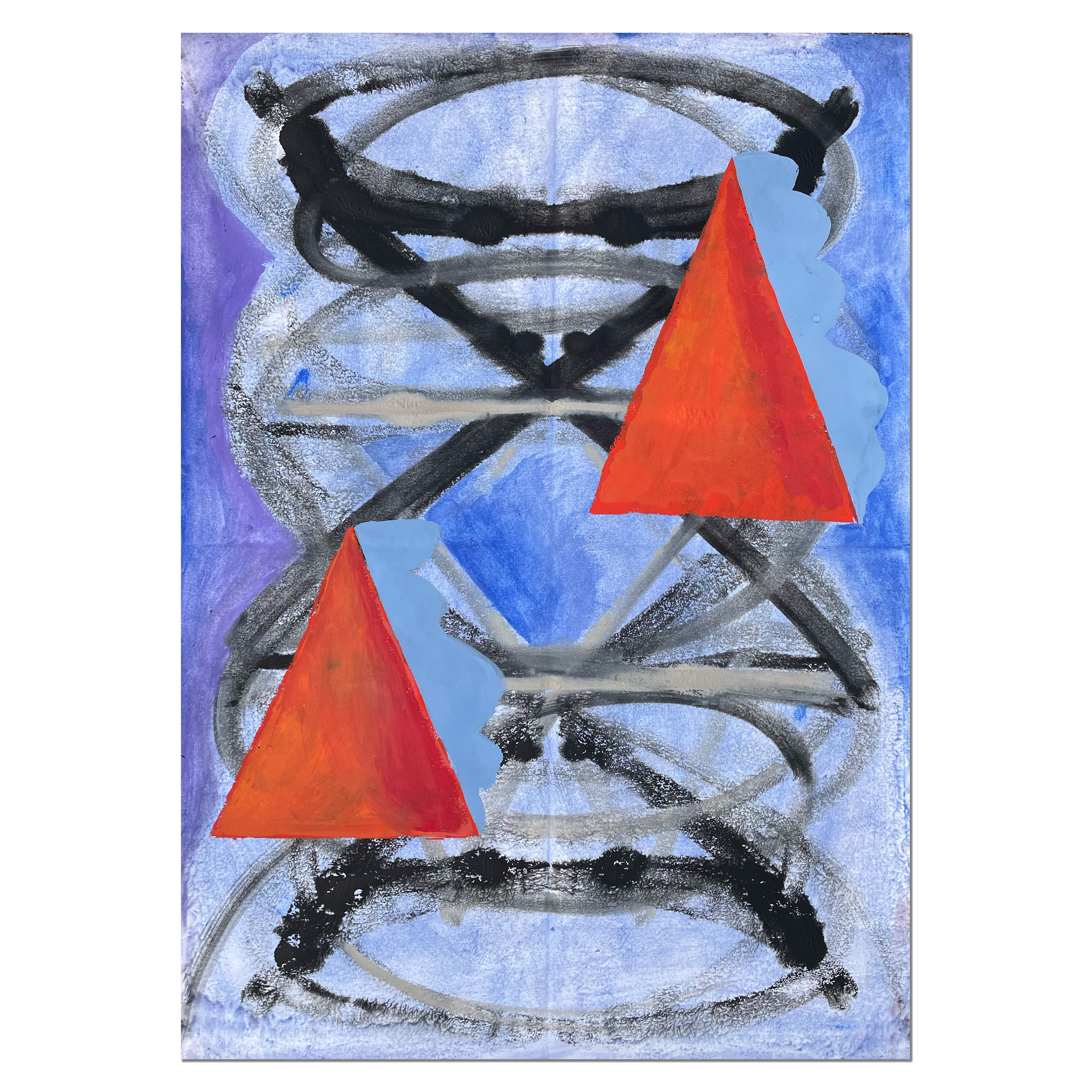 Untitled; 42 x 60 cm, 2022, guasch
