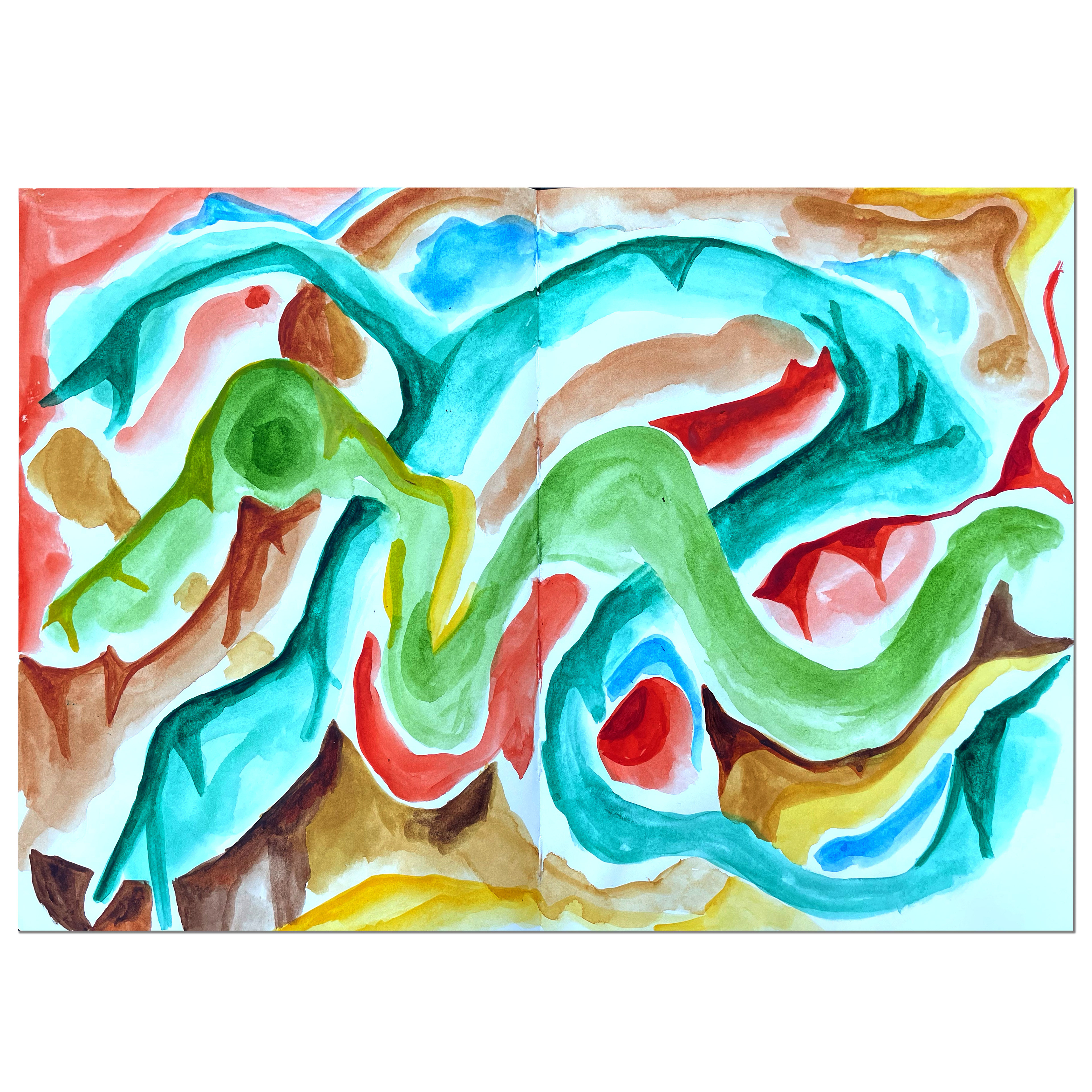 Untitled; 30 x 42 cm, 2022, aquarelle