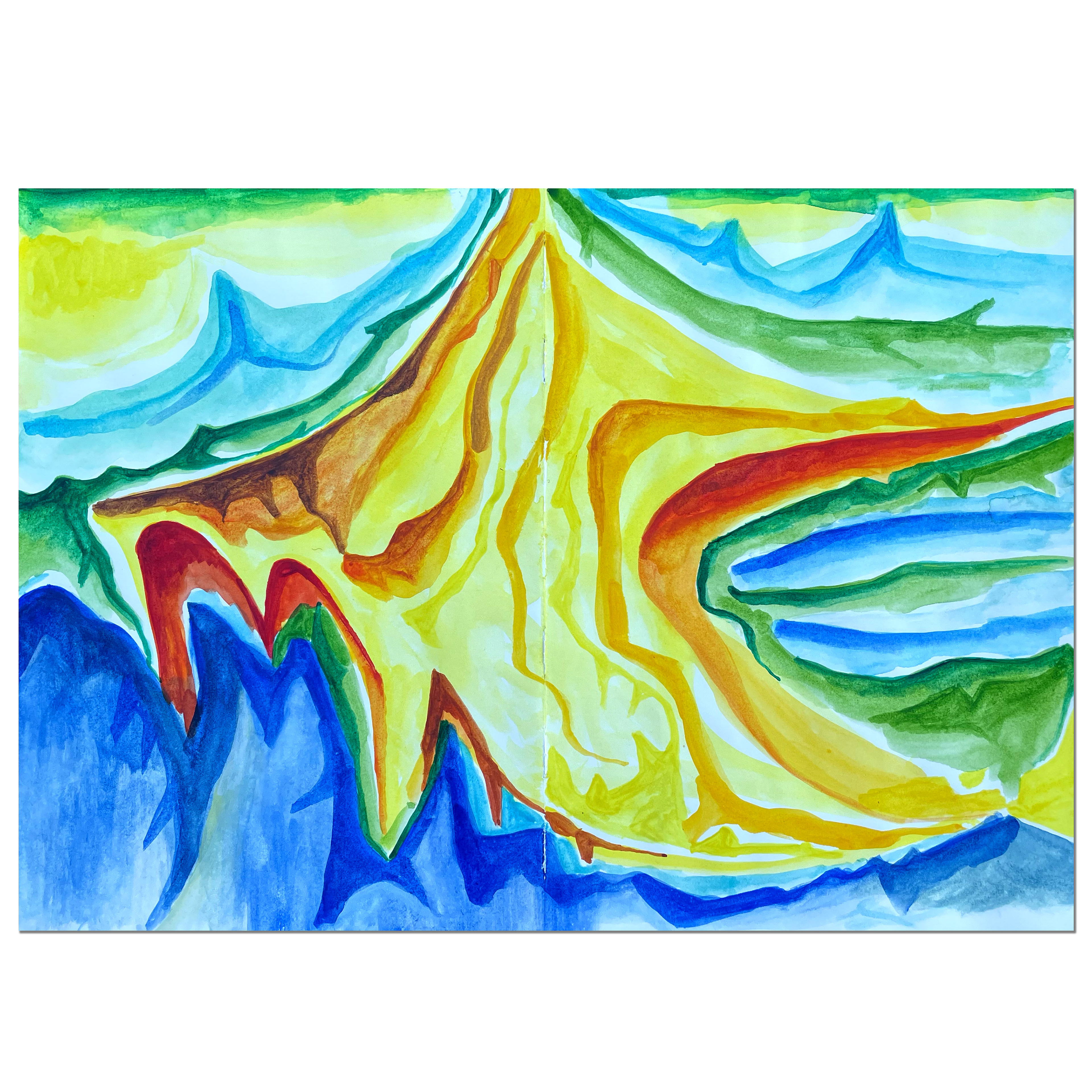 Untitled; 30 x 42 cm, 2022, aquarelle