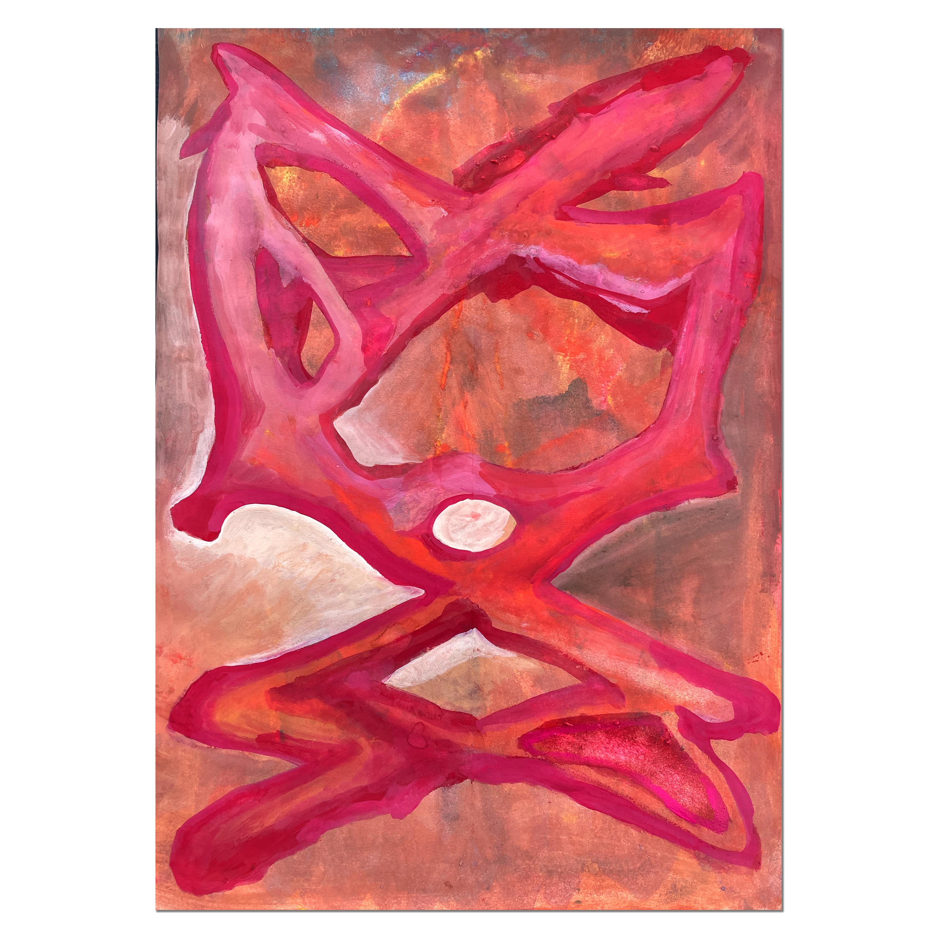 Untitled; 42 x 60 cm, 2022, guasch