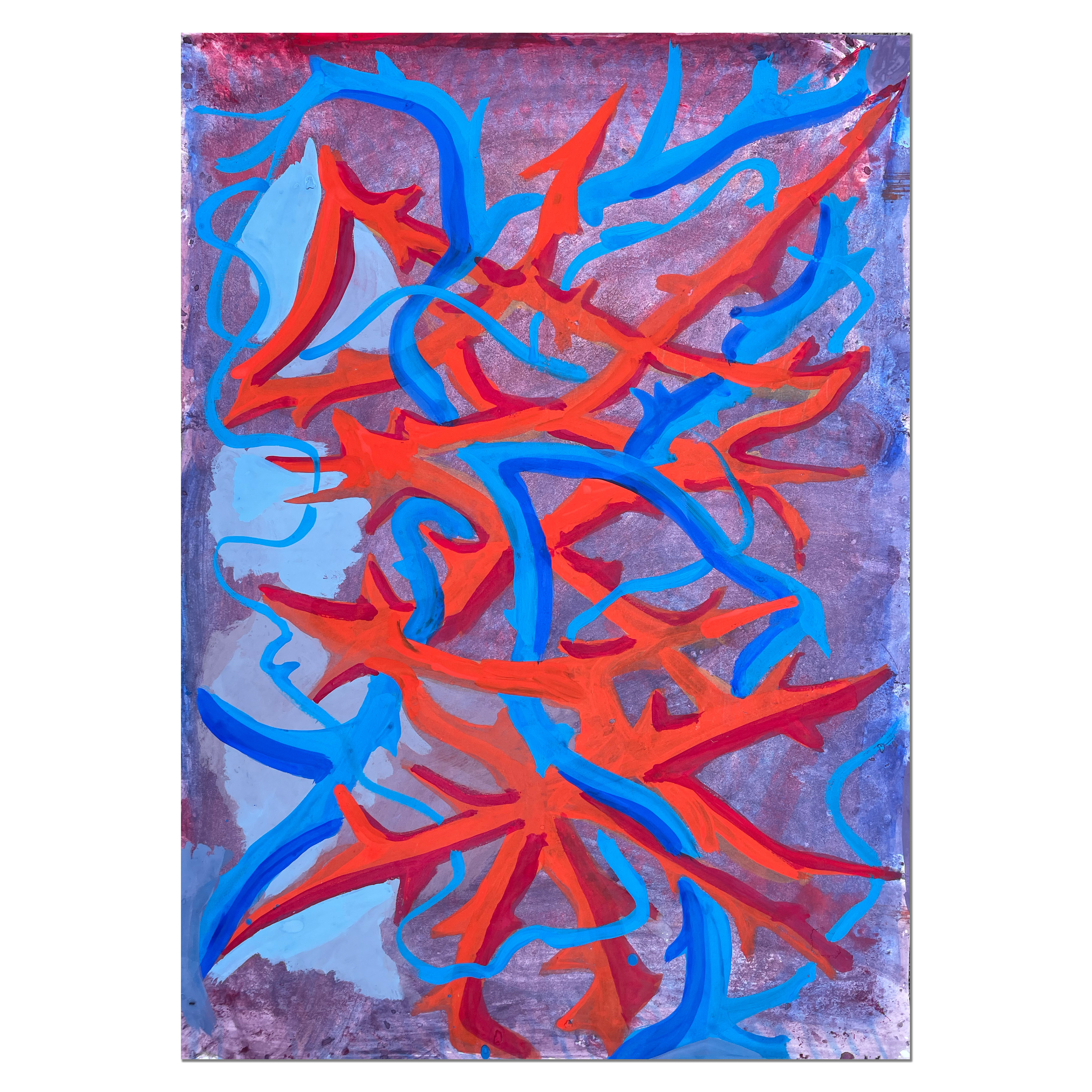 Untitled; 42 x 60 cm, 2022, guasch