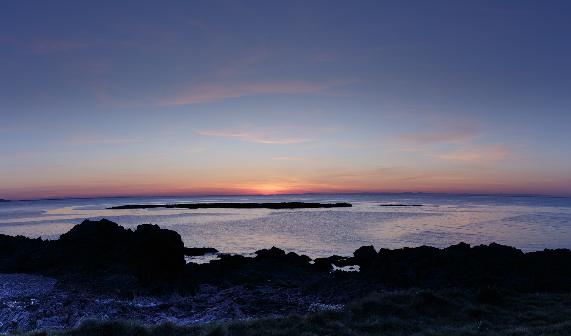 Strathlene Beach and Moray Firth sunset