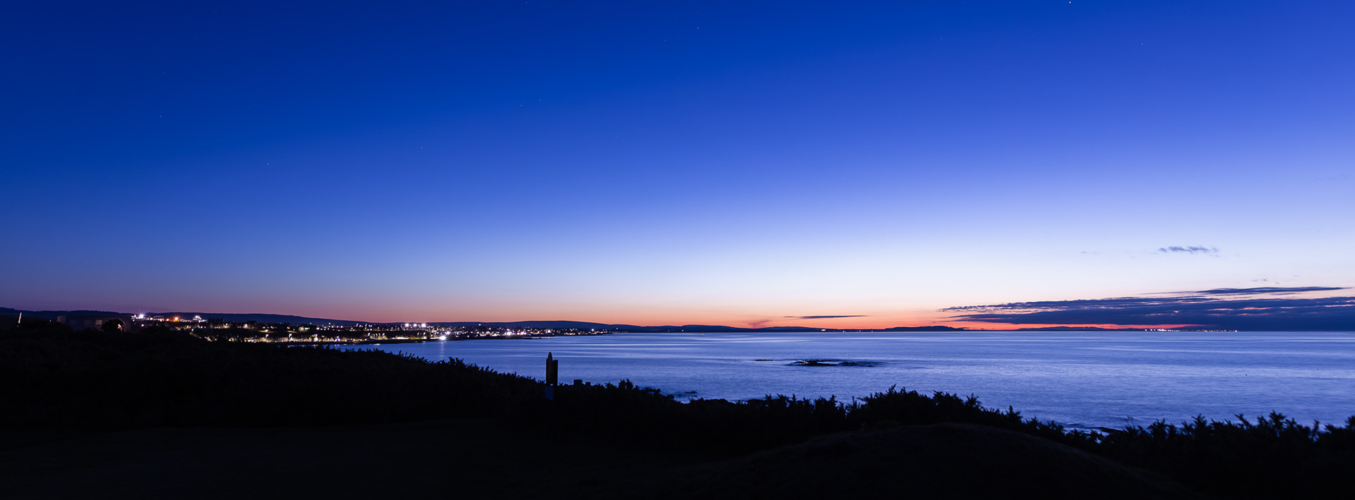 Blue hour sunset at Portessie