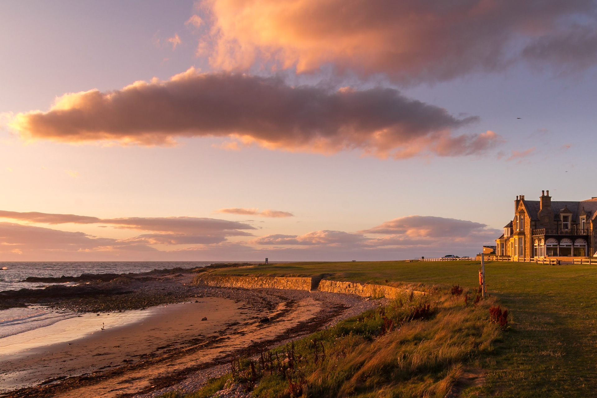 Strathlene Beach and Strathlene House