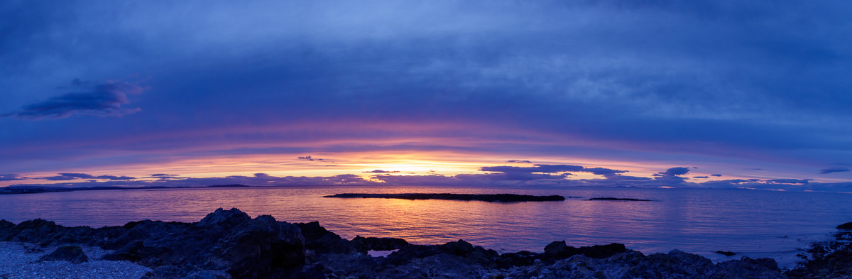 Strathlene Beach and Moray Firth sunset