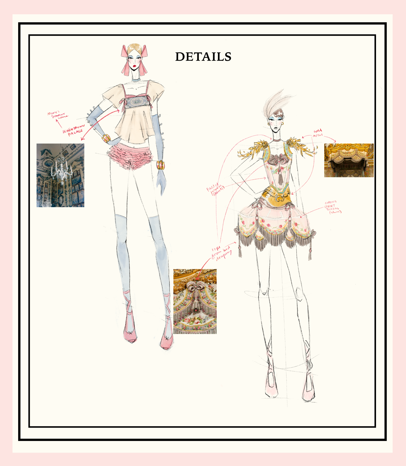 A quick little representation of the details of each look, I explain each one in more depth below.