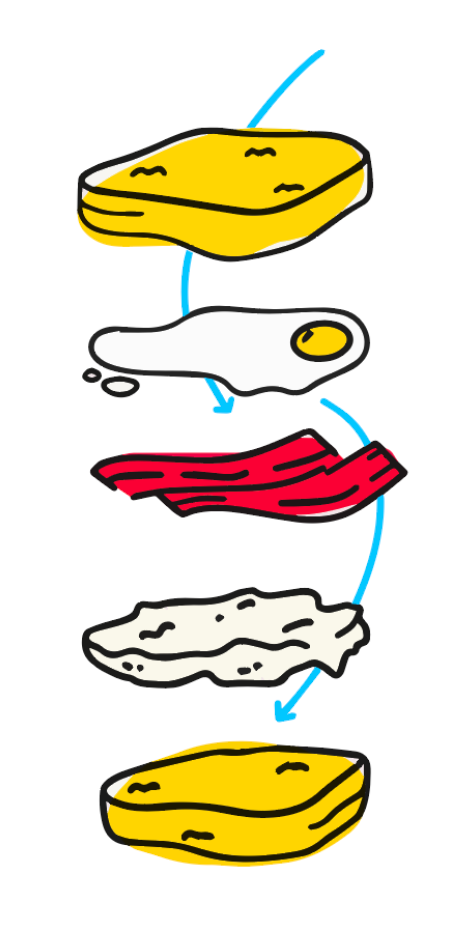 A little doodle that could be applied to their menu.