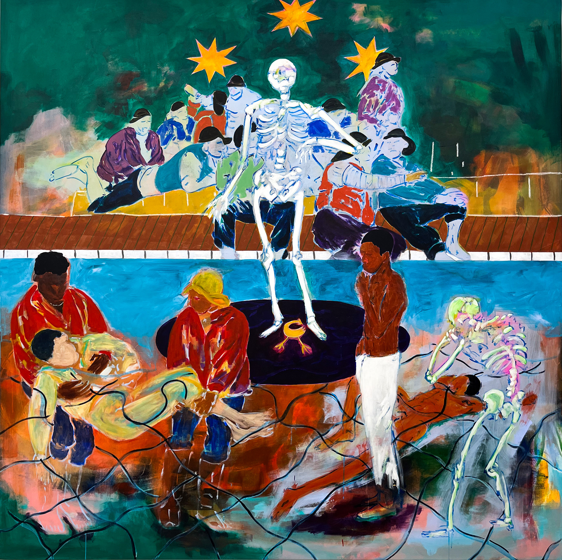 transmigração (transmigration), 2025, 200x200 cm