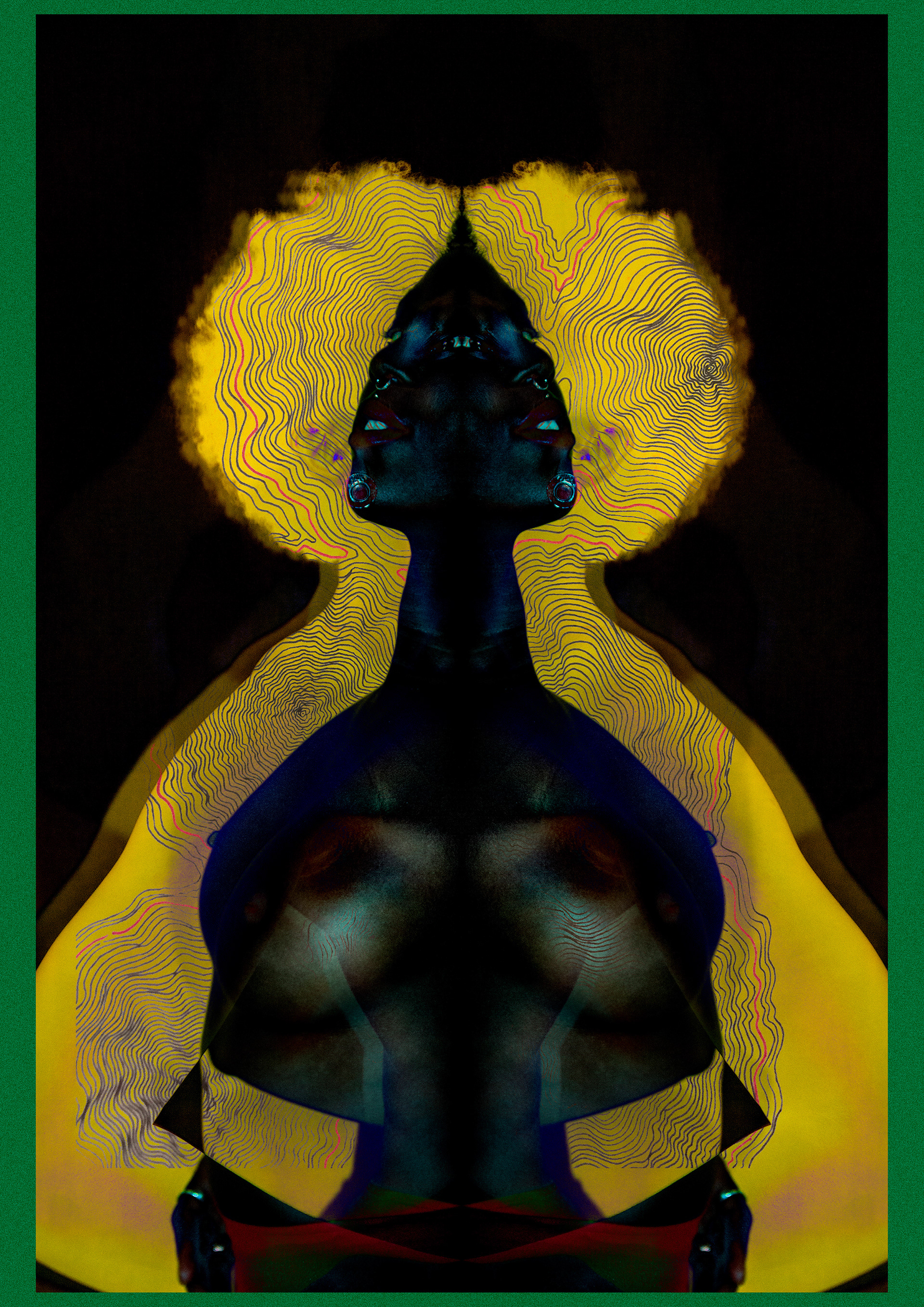 Untitled, 2018. Pigment on cotton paper, 59,4 × 84,1 cm.