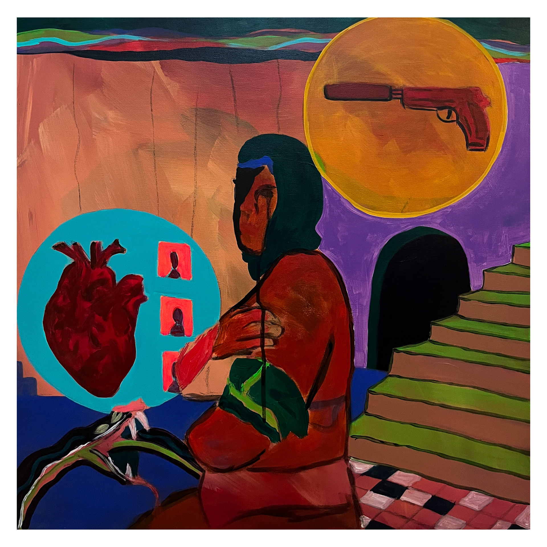 The thing is that I was in love, 2021 50x50cm