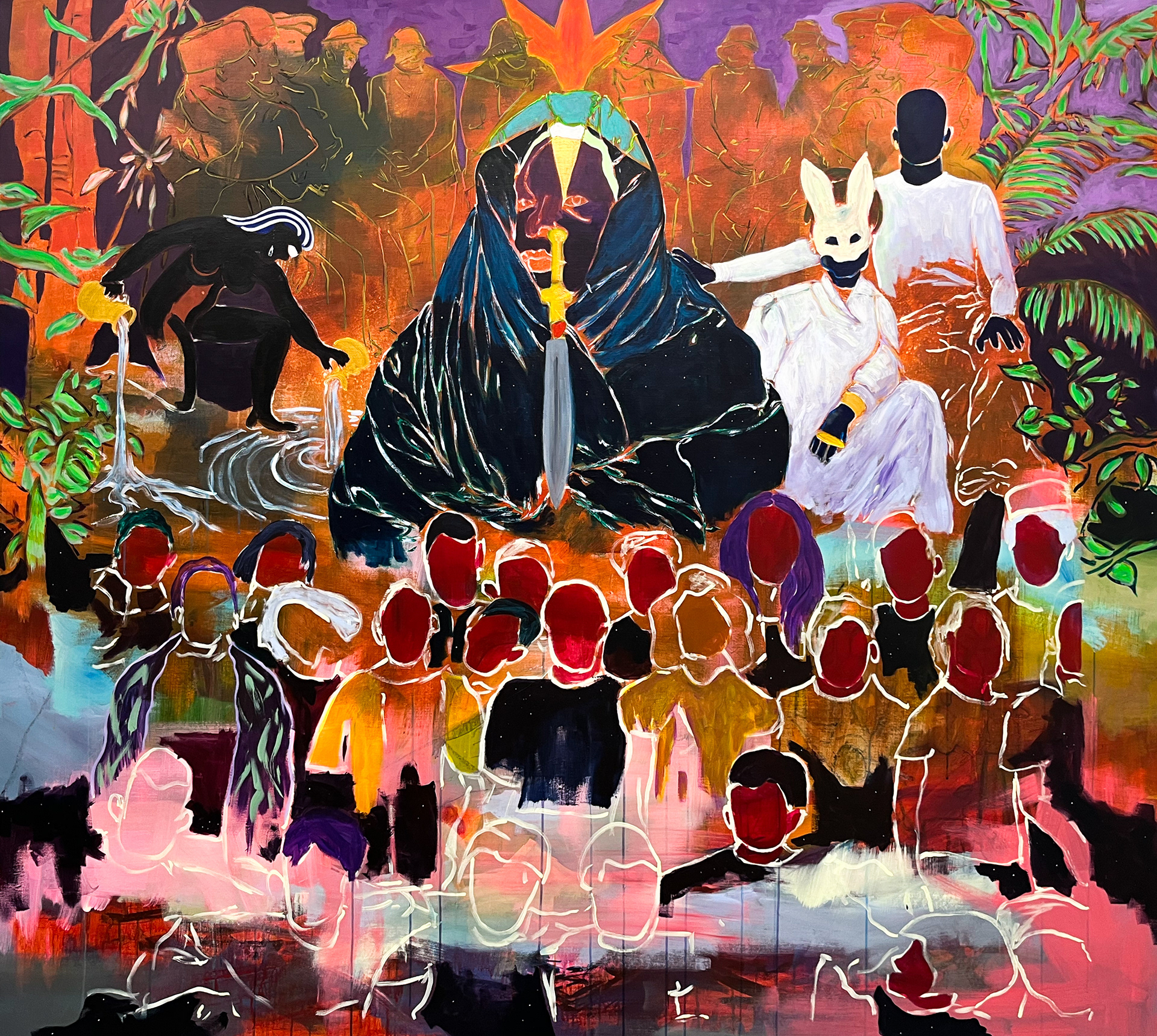 breu (pitch dark), 2025, 182x202 cm