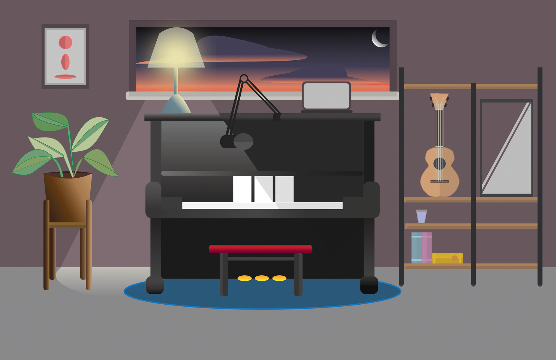 2D Vector Room - Illustrator (2022)