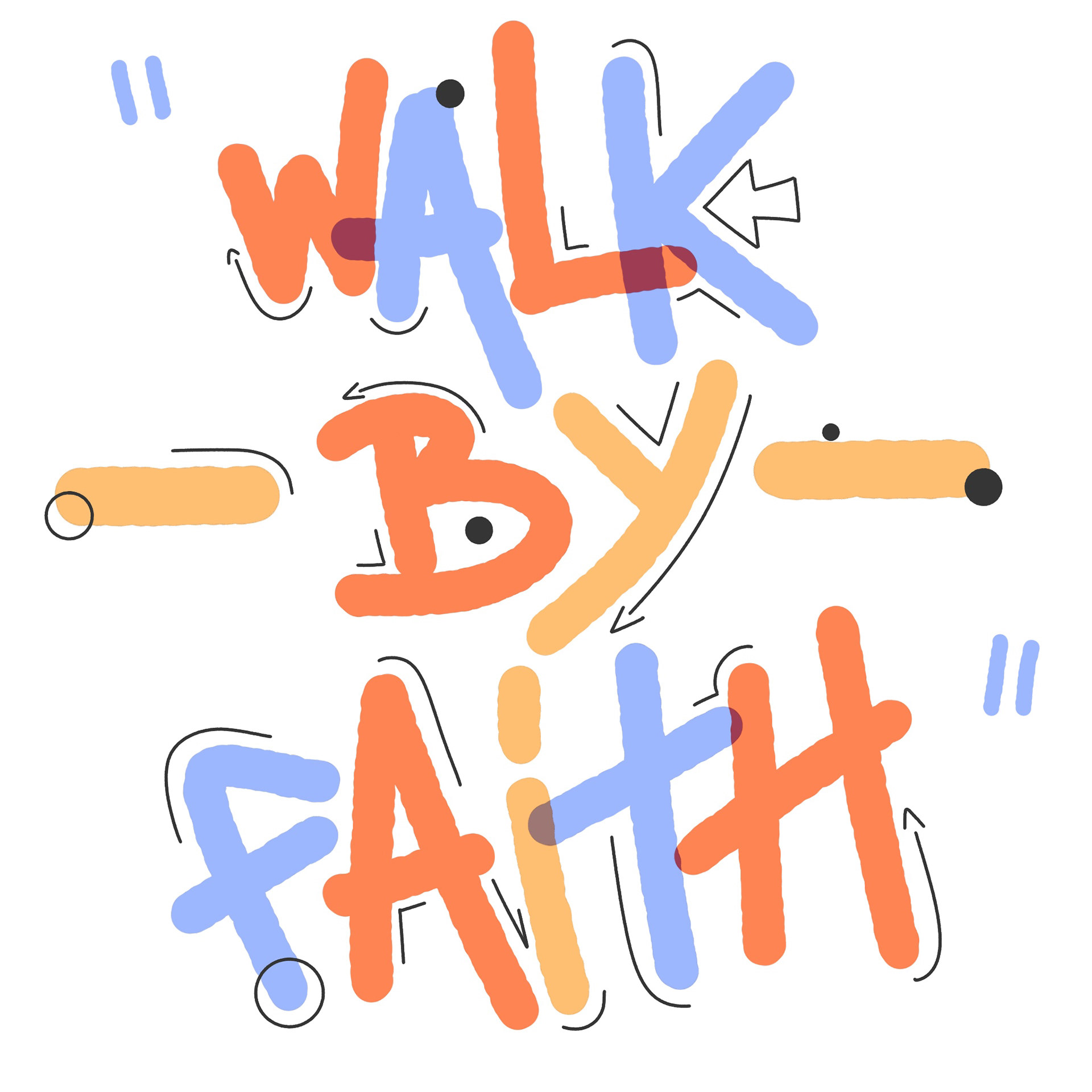 Walk By Faith - Square