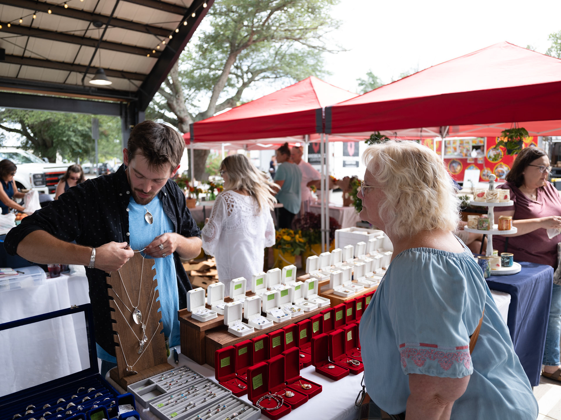 Shelby Farmers Market on August 16, 2025.