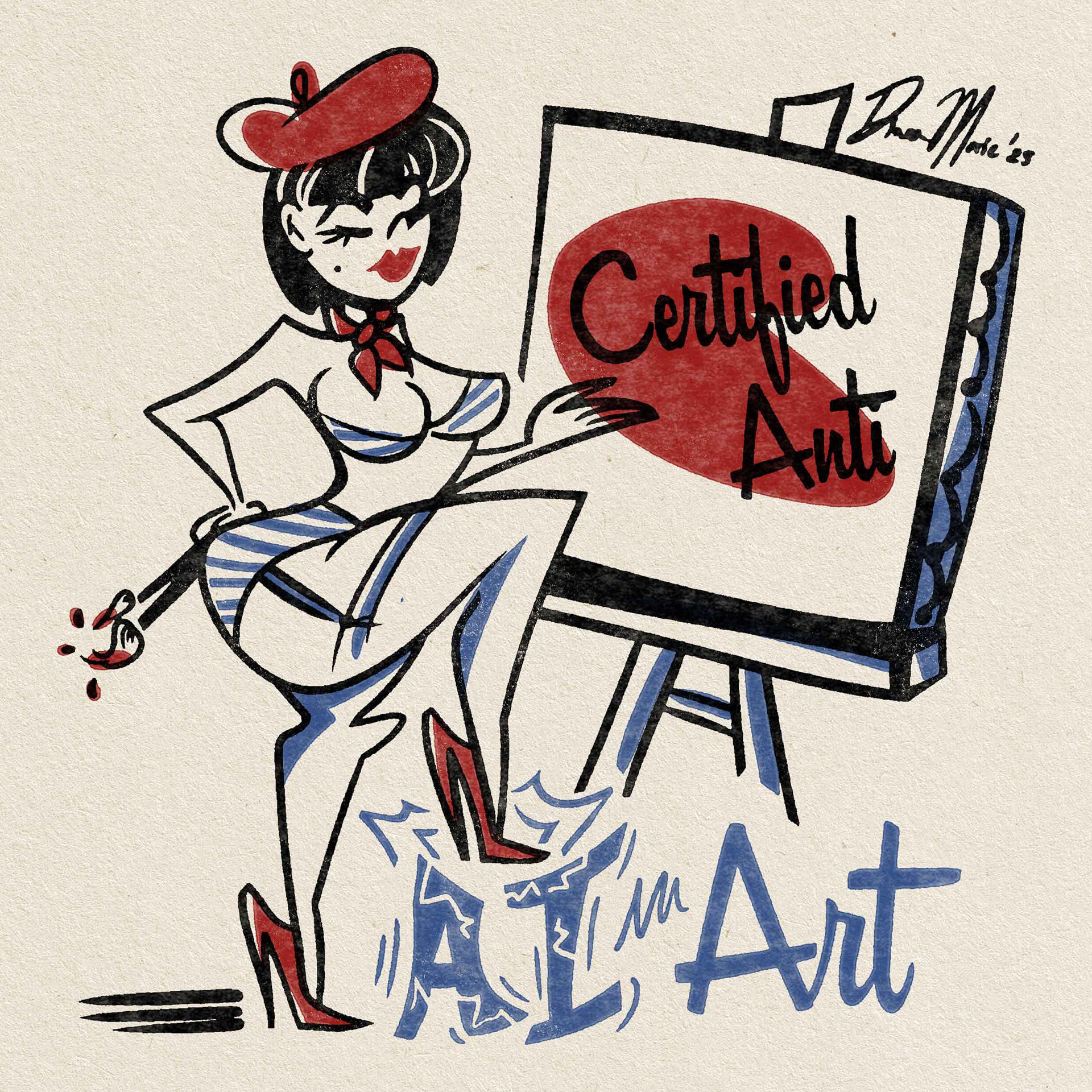 Certified Anti AI Art (2025)