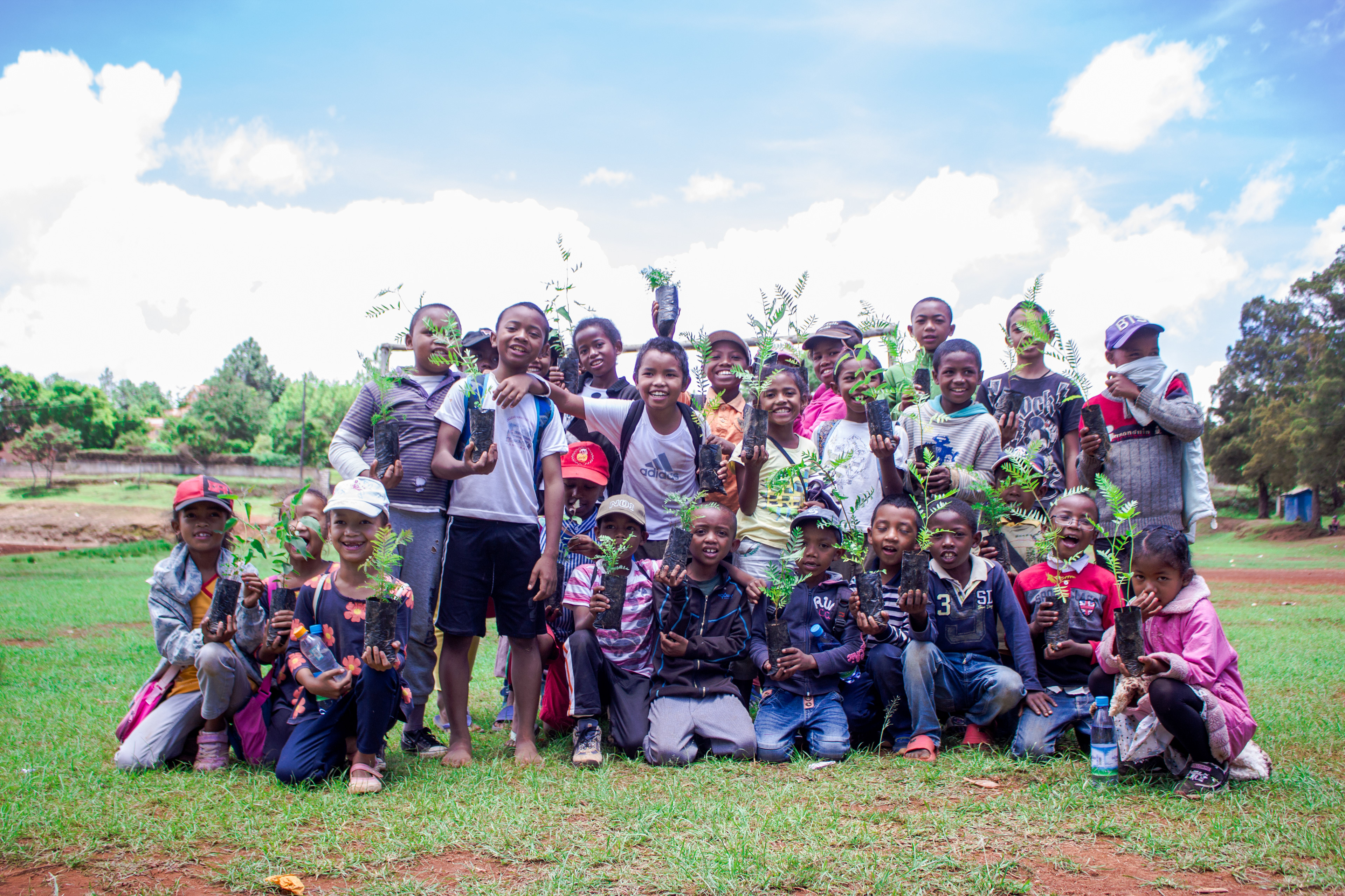Reforestation avec les écoles