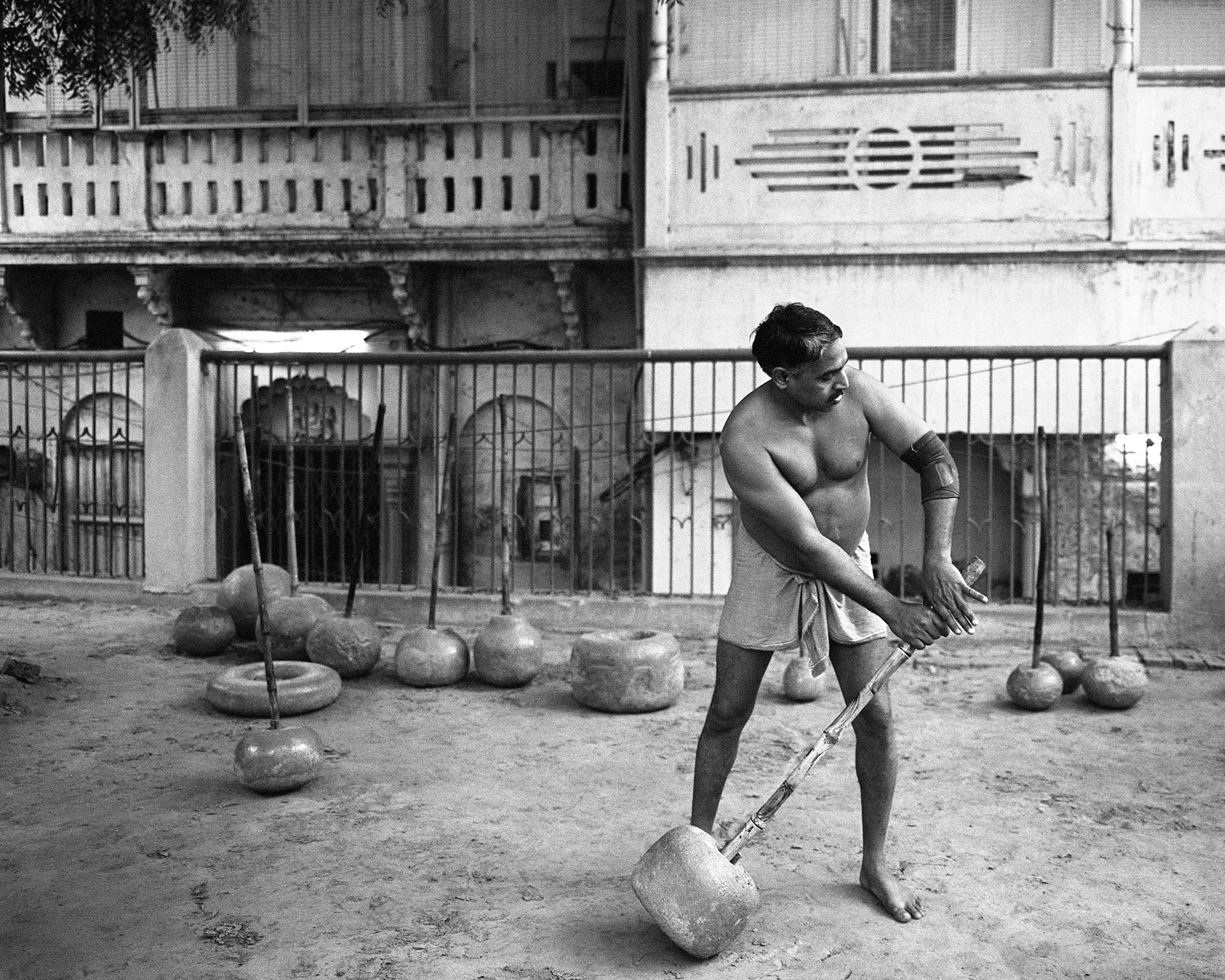 Varanasi wrestlers, Pentax 67, Tri-X 400
