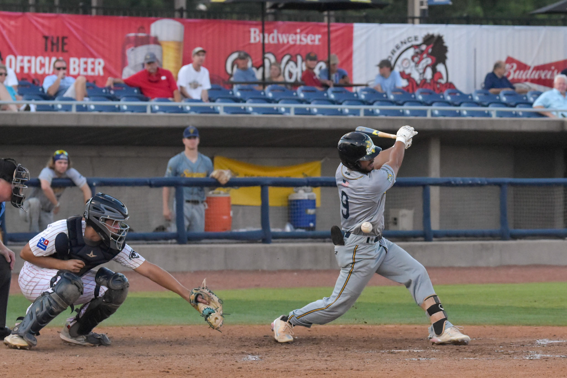 The Savannah Bananas take on the Florence Redwolves at home in the Sparrow Stadium in Florence, SC on 7/6/21.