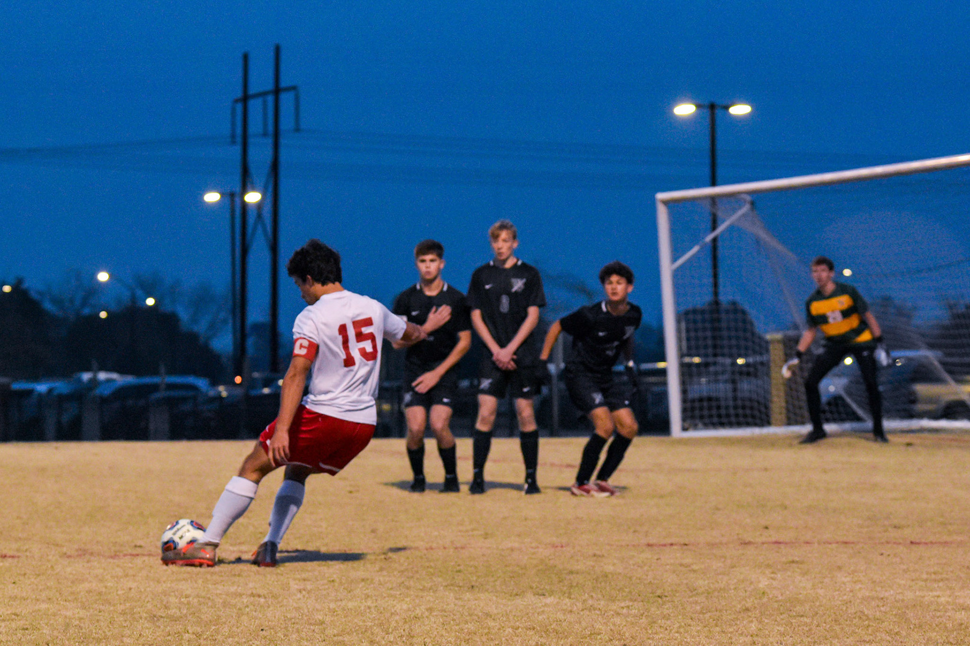 The Darlington Varsity Soccer Team takes on the West Florence Knights at the Florence Soccer Complex in Florence, SC on March 17th, 2021.