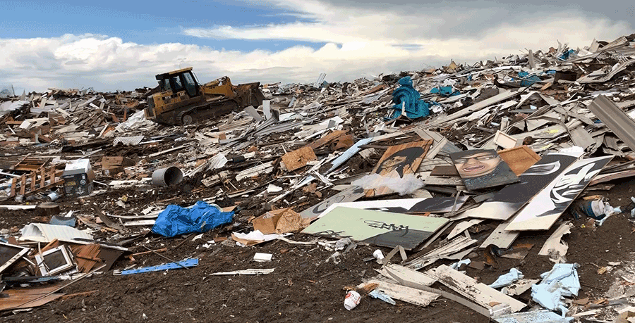 Where some paintings rest in peace; Idaho Falls Landfill, 2019