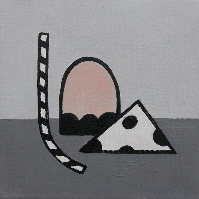 Still life: Three Objects, 20 cm x 20 cm (8 x 8 in)