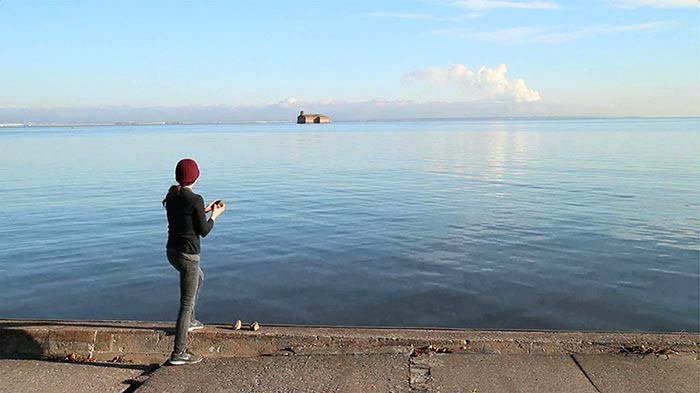 Film Still from Selection of Three Stones, made with National Center for Contemporary Arts, St Petersburg, Art Residence Kronstadt