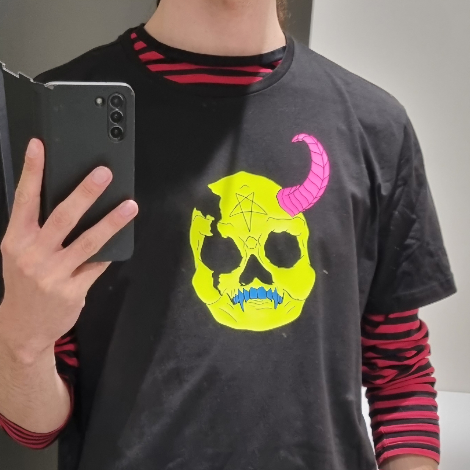 A Hellish T-Shirt representing CMYK