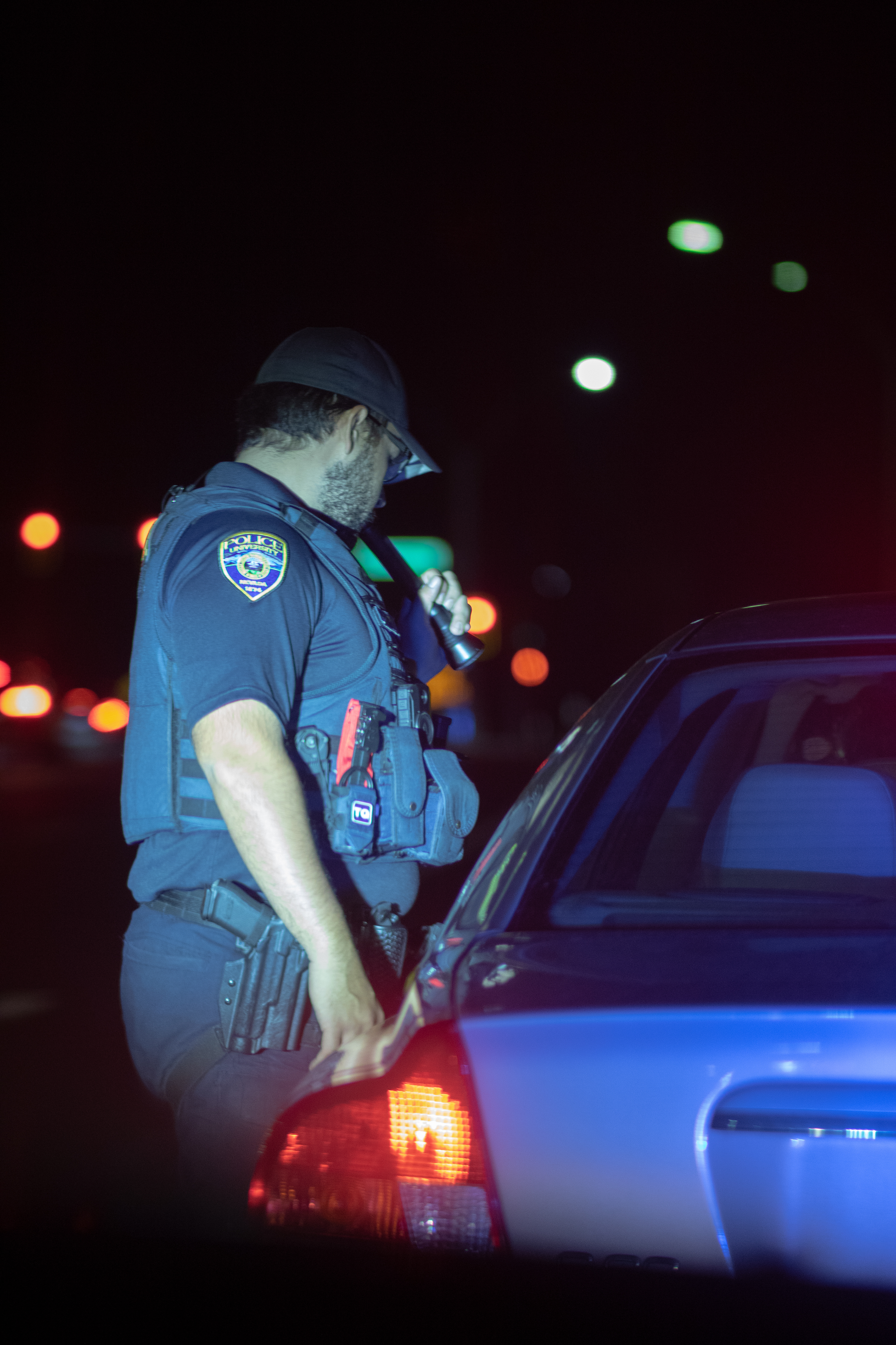 Back-up arrives on scene.