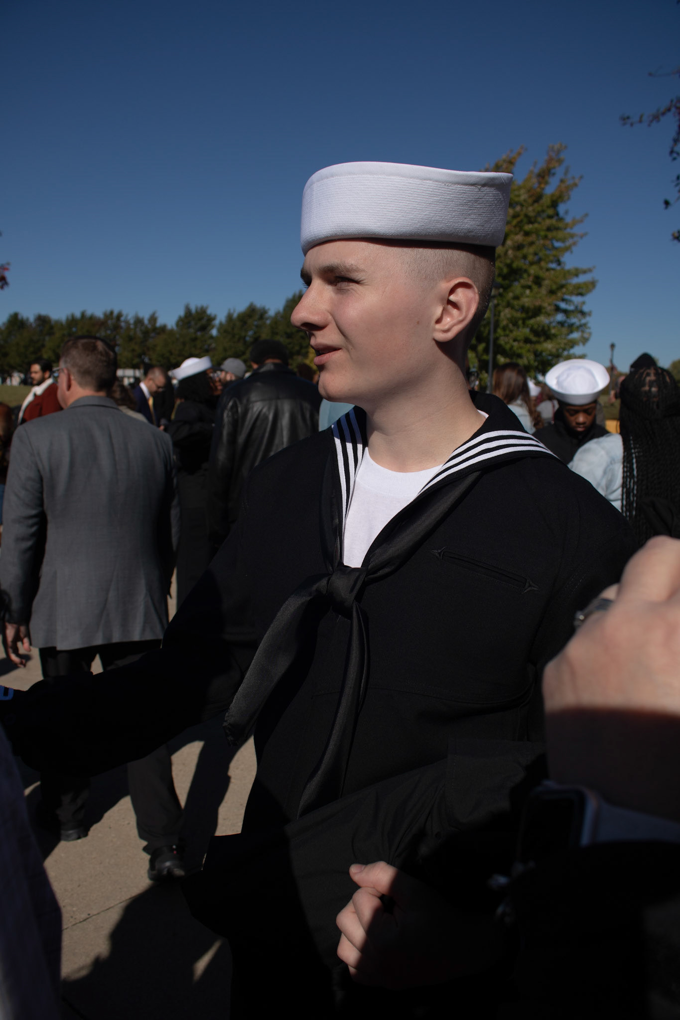 Sailor Reunites With Family