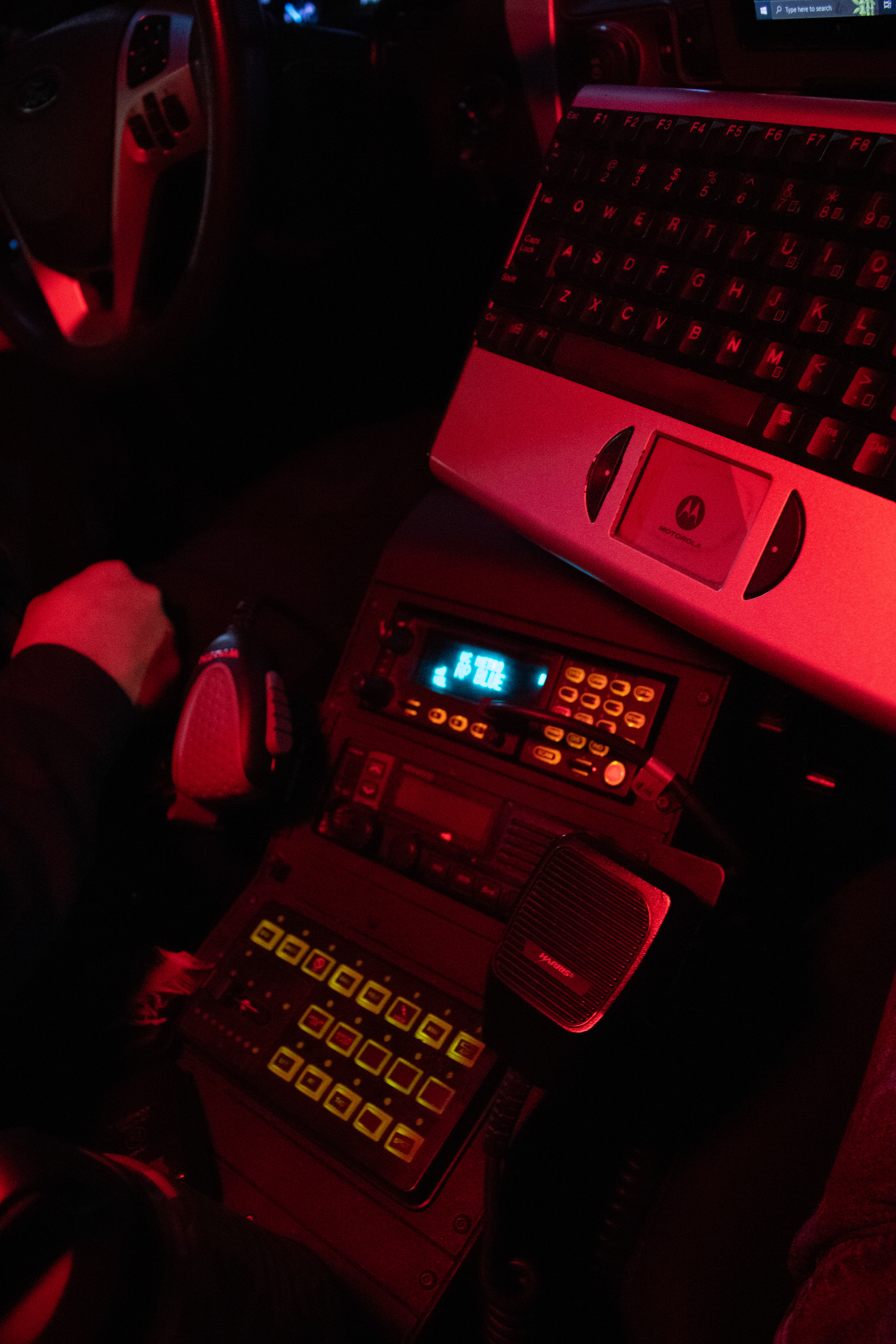 This is how officer's stay informed with dispatch. 