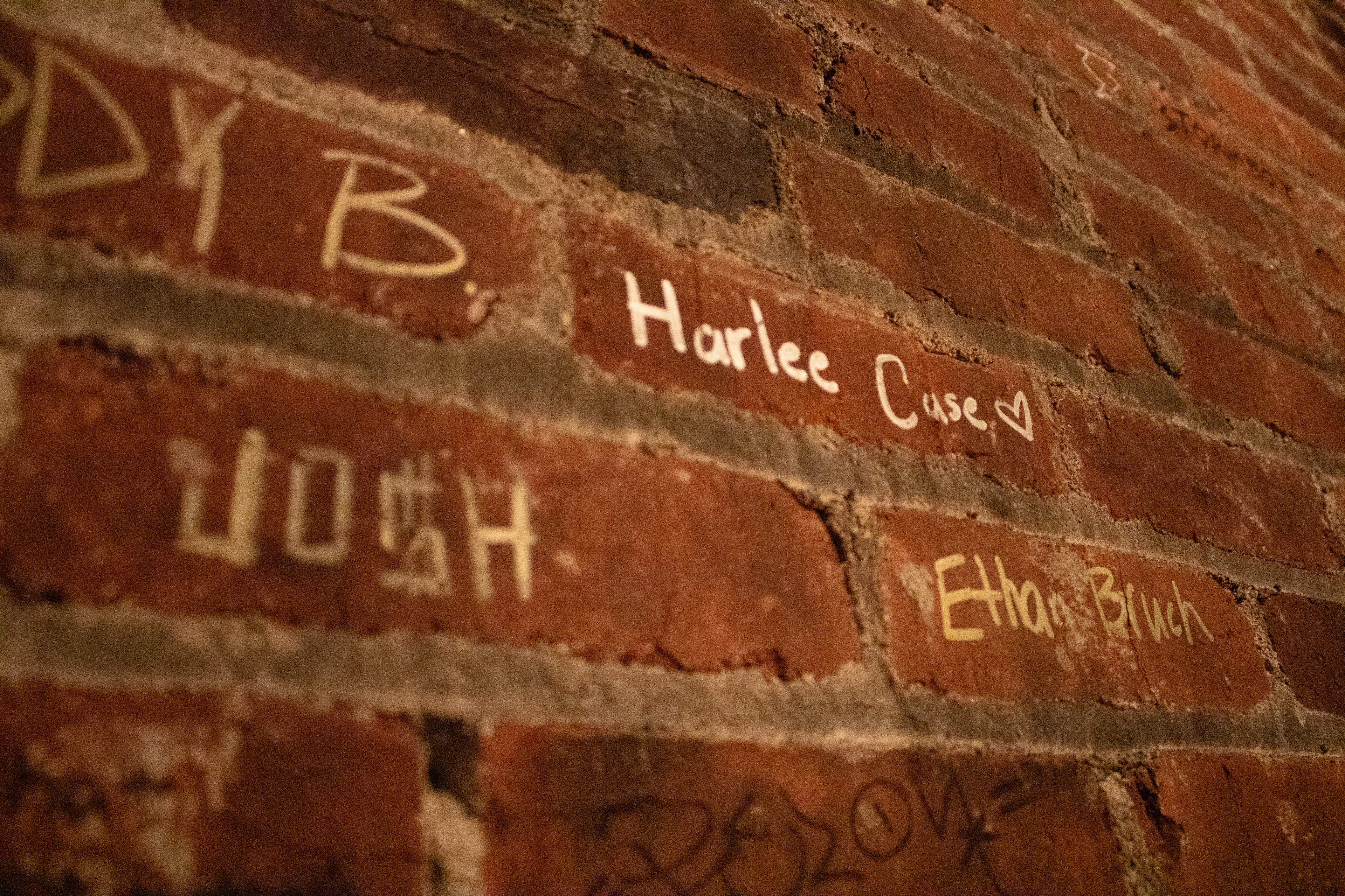 Josh and Harlee got to sign the guest wall